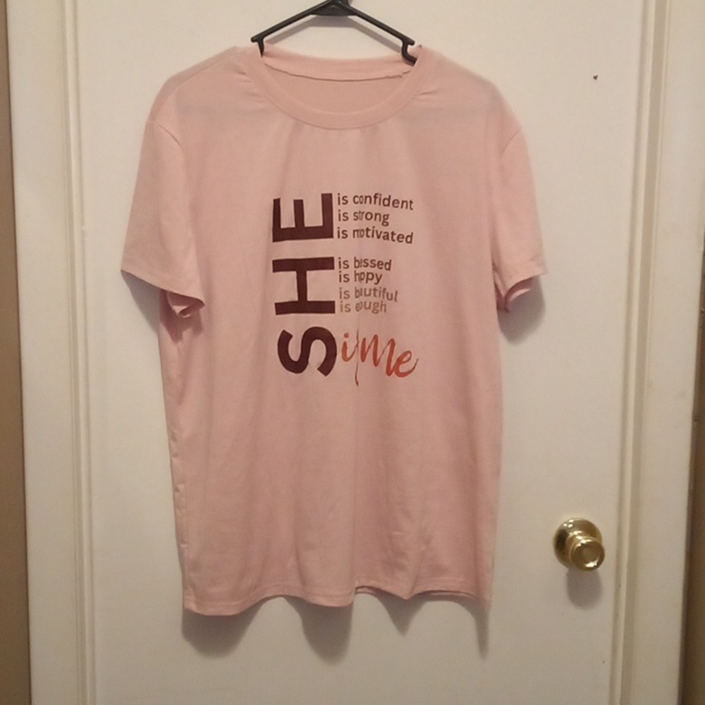 NIP She Motivational Short Sleeve T-Shirt - Size XXL
